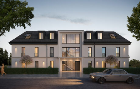 Visualisierung Akazienalllee 15 - Ansicht bei Nacht