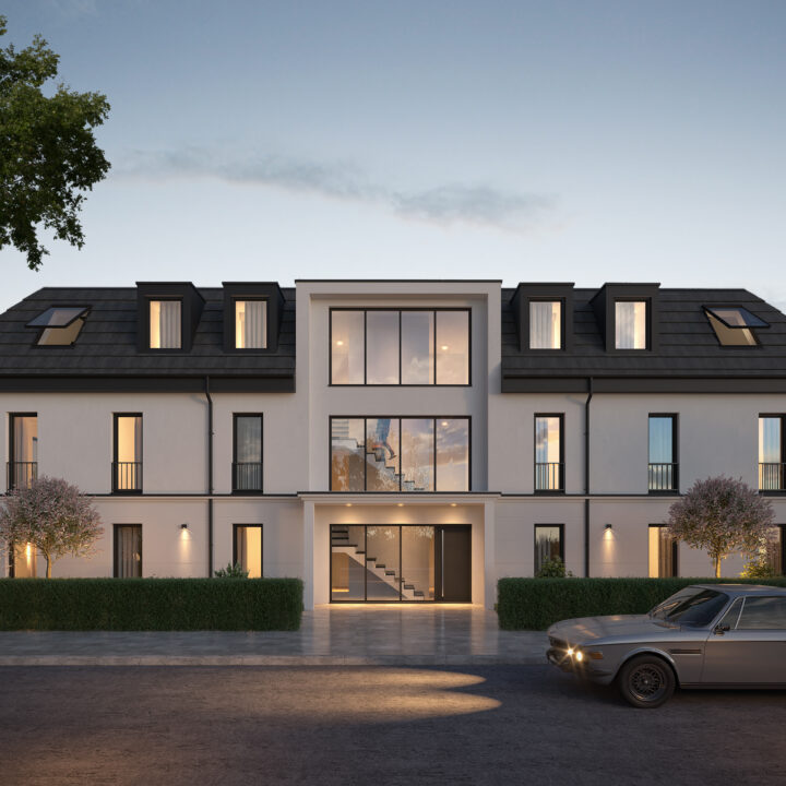 Visualisierung Akazienalllee 15 - Ansicht bei Nacht